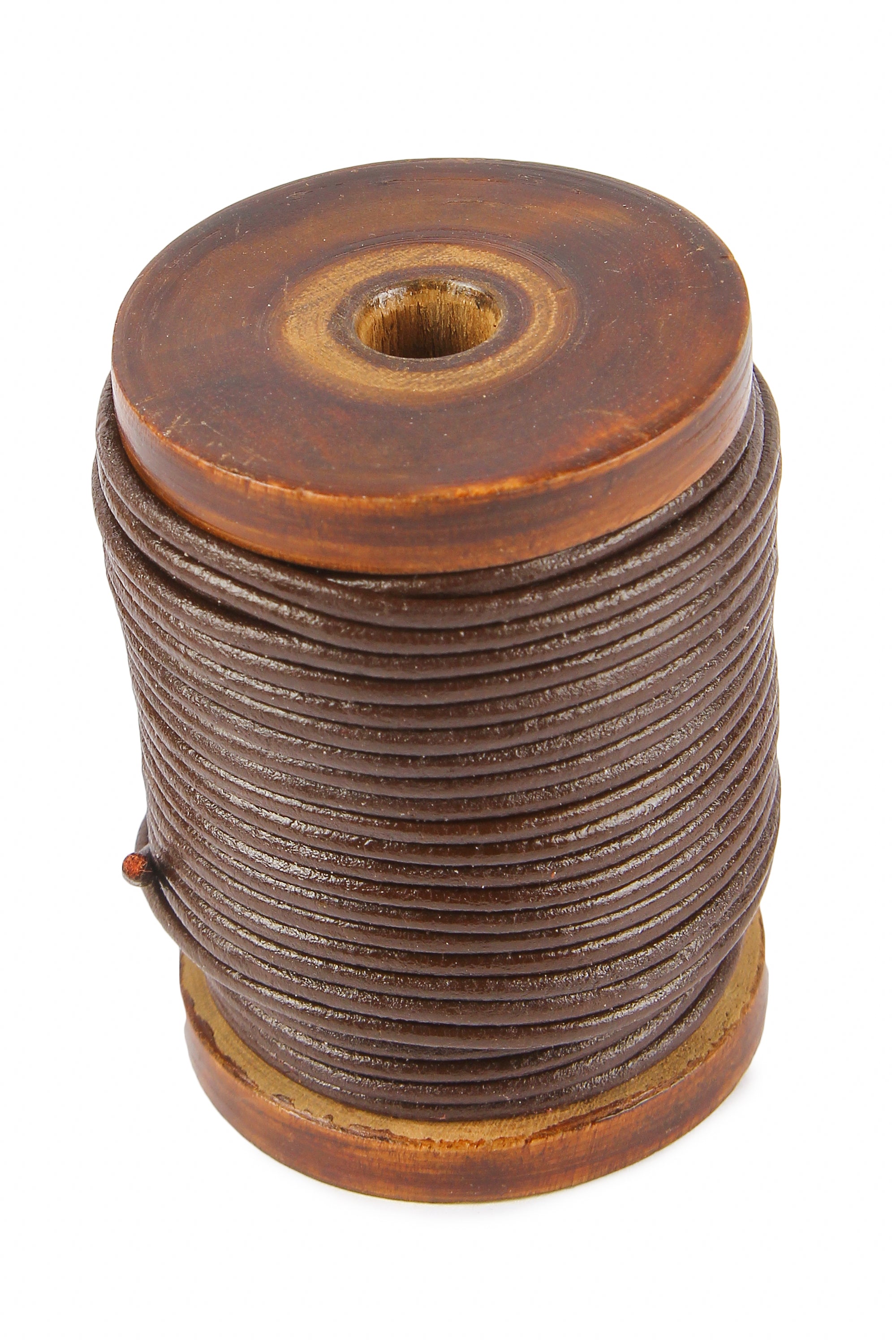 Läderband brun 20 m , 2 mm
