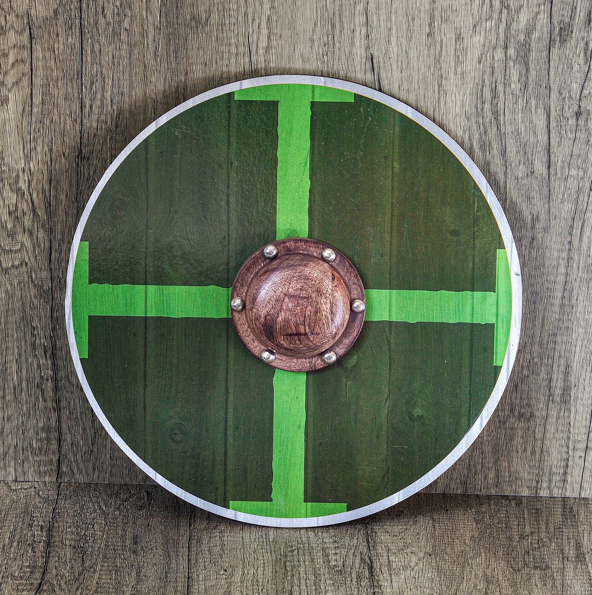 Viking age children's shield green/green