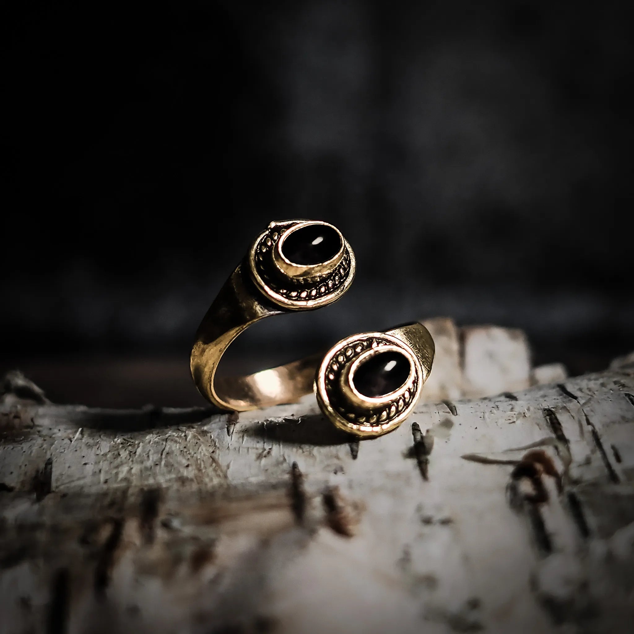 Ring with Black Agate