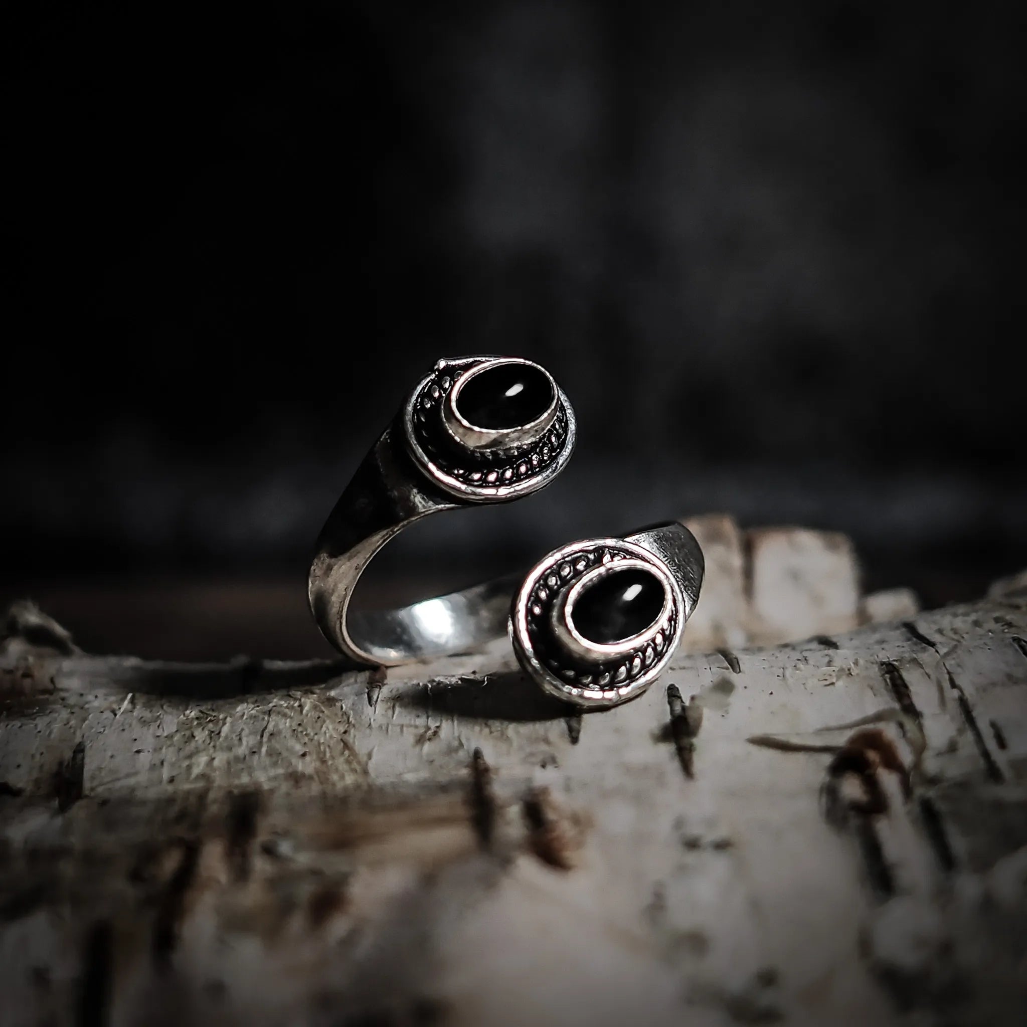 Ring with Black Agate