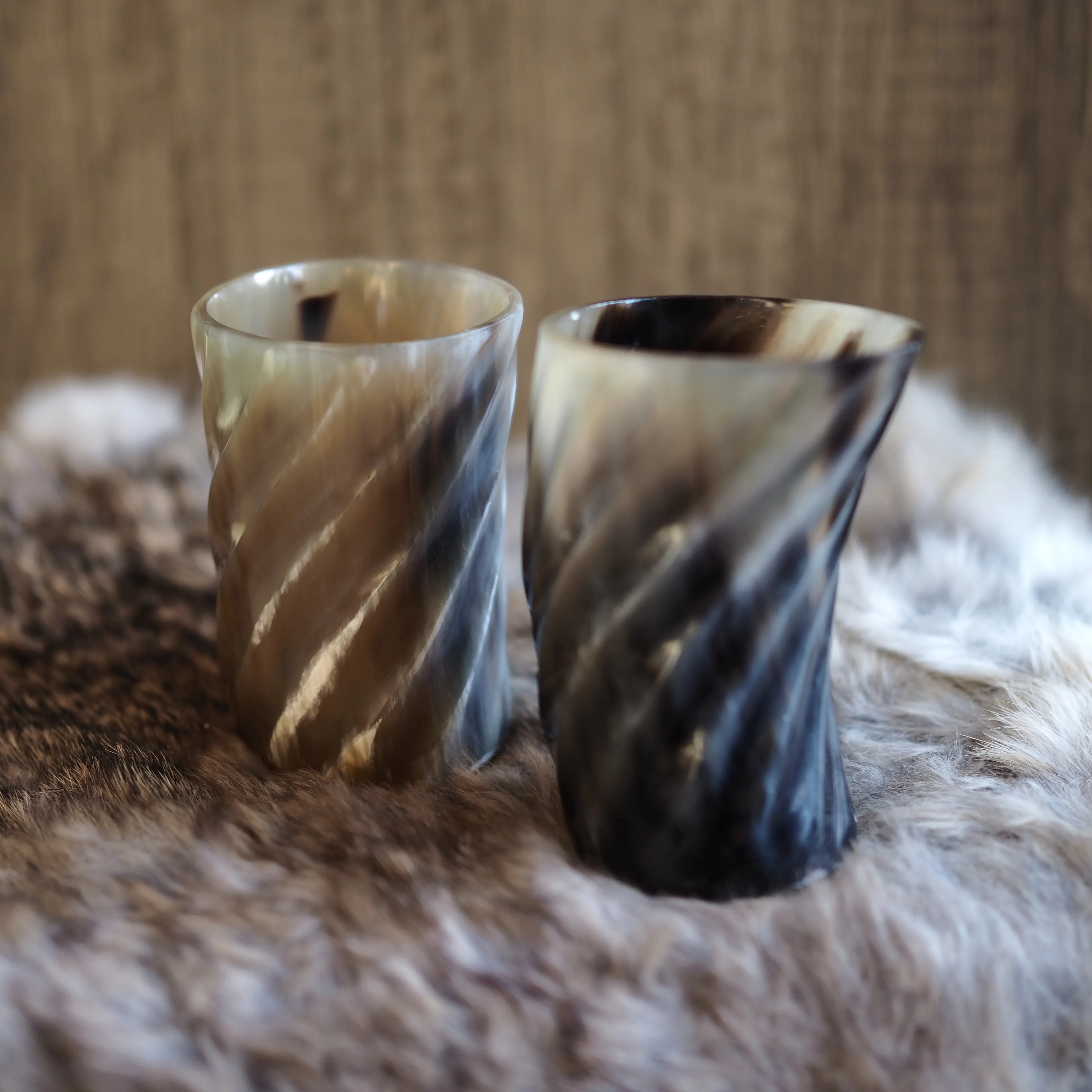 Whiskyglas med spiraldesign