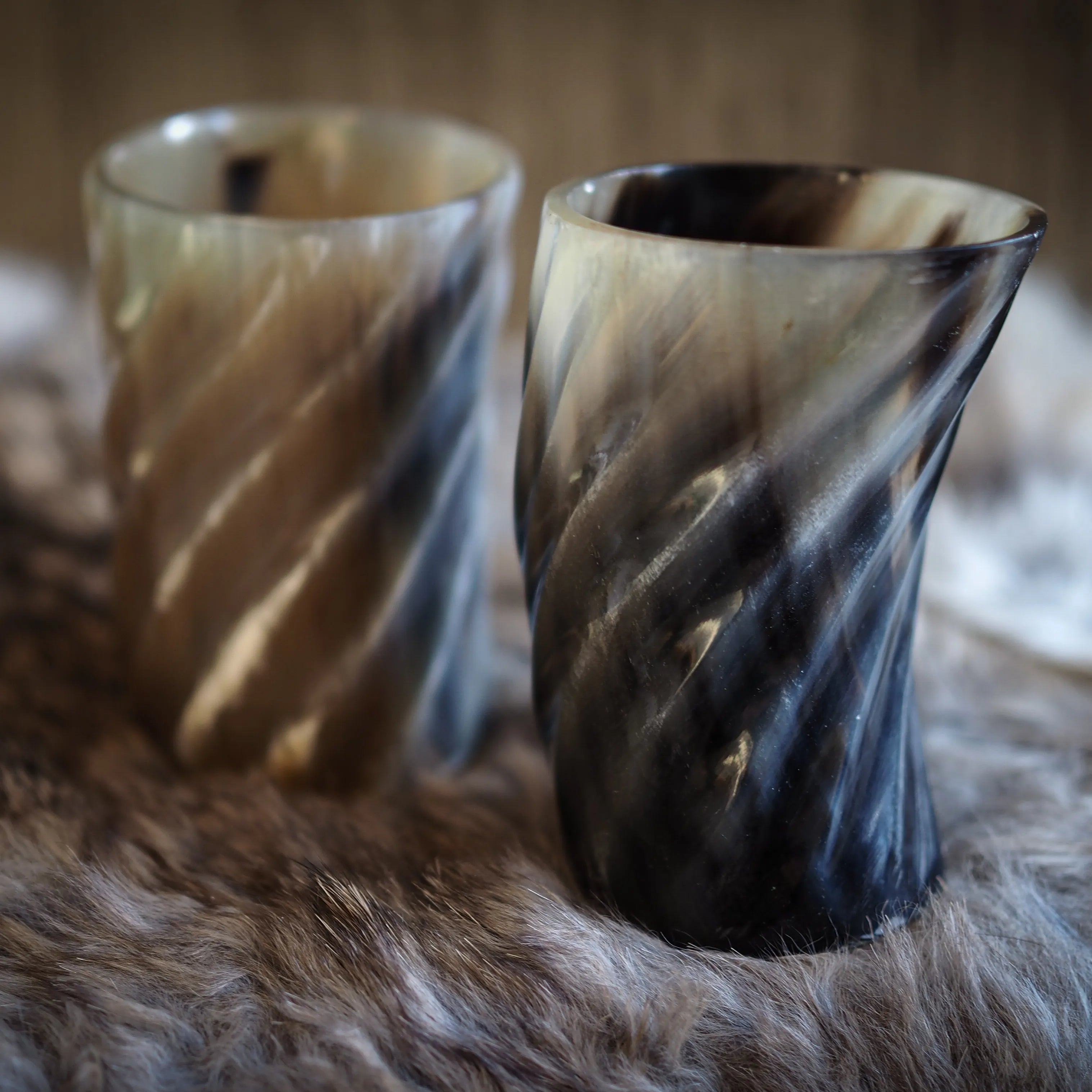 Whiskyglas med spiraldesign