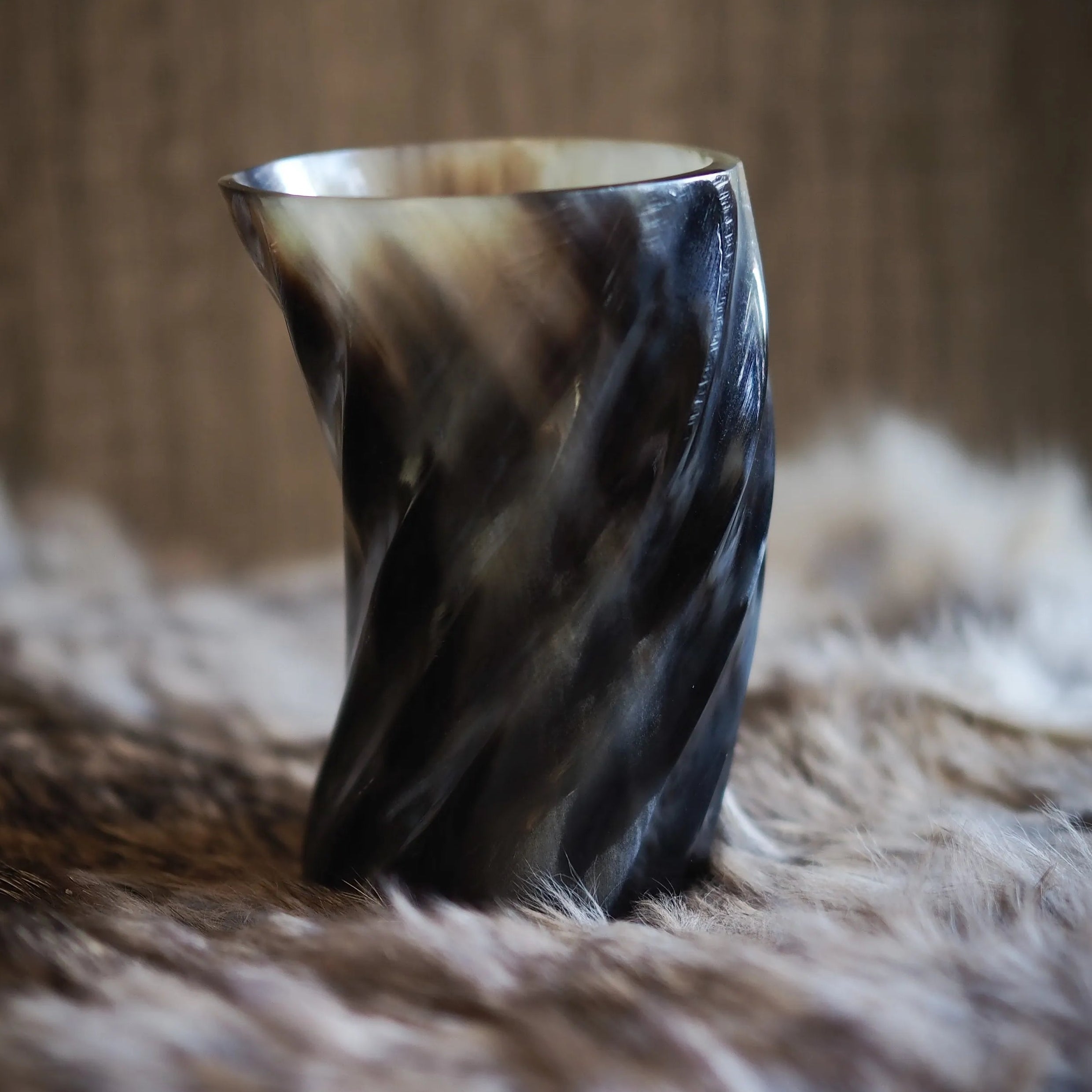 Whiskyglas med spiraldesign