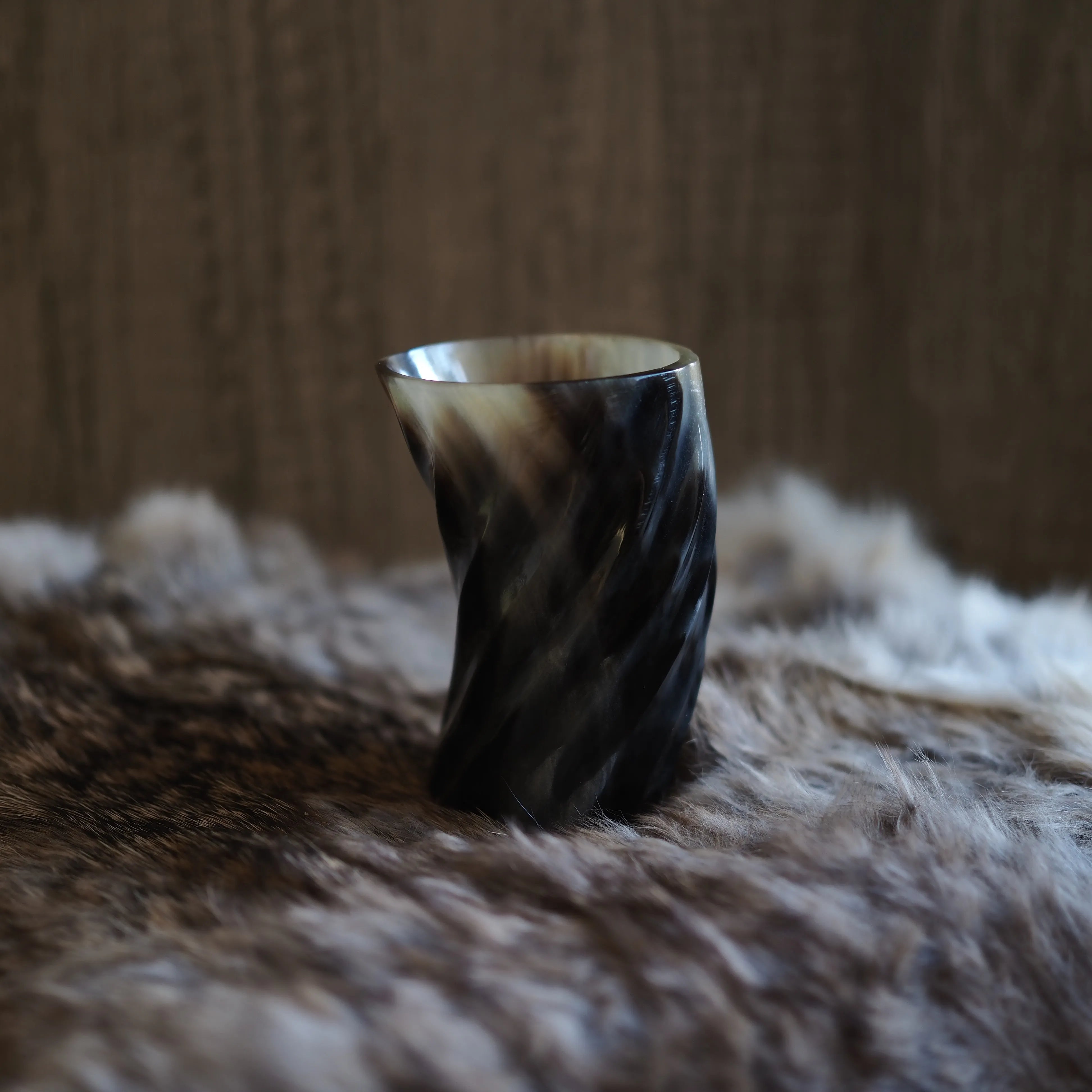 Whiskyglas med spiraldesign