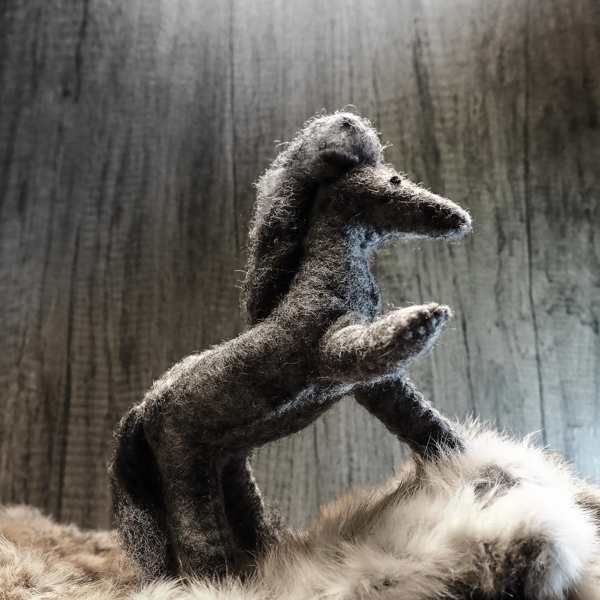 Large felted horse