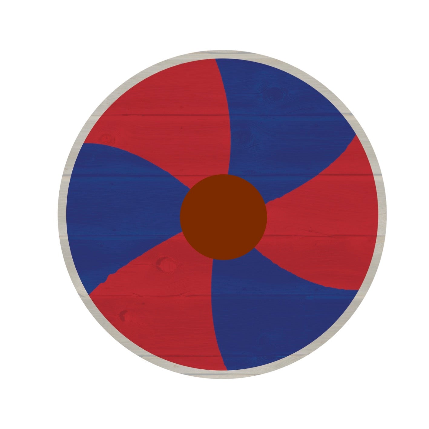 Bouclier d'enfant viking rouge/bleu