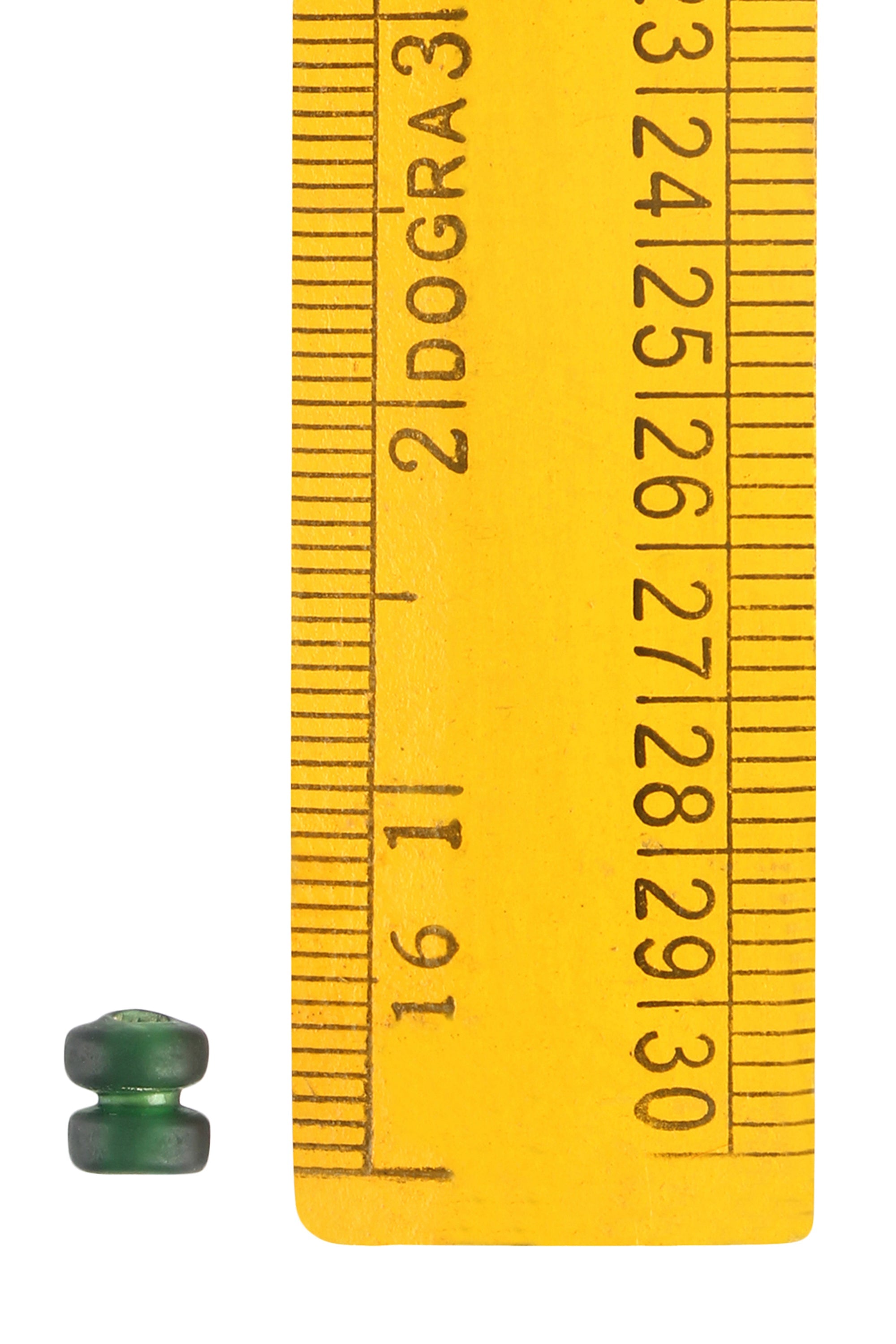 Grön matt glaspärla, 100 gram