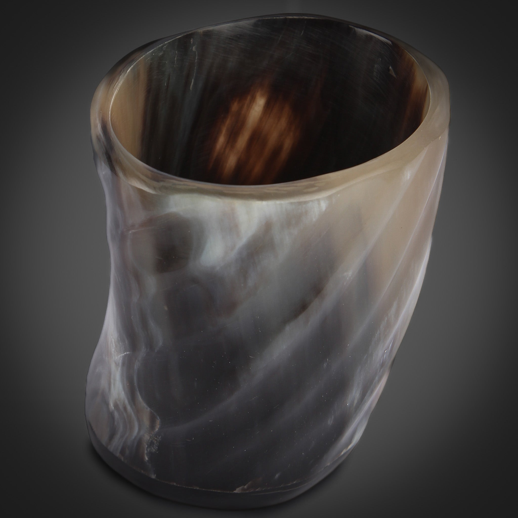 Whiskyglas med spiraldesign