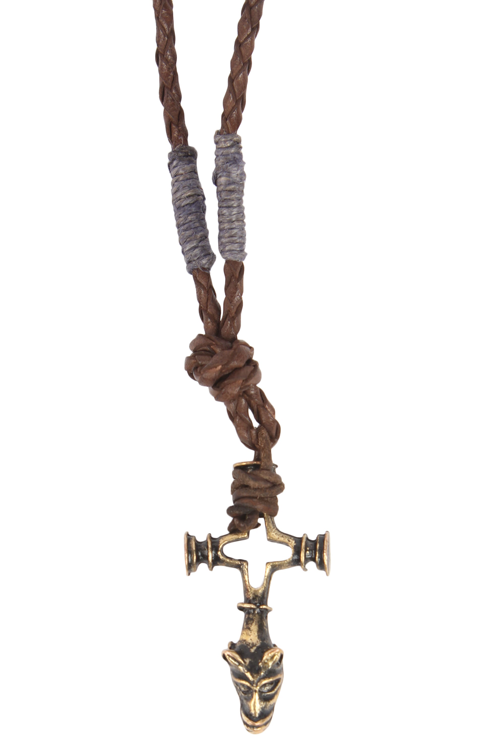 Halsband Vargkors Brons