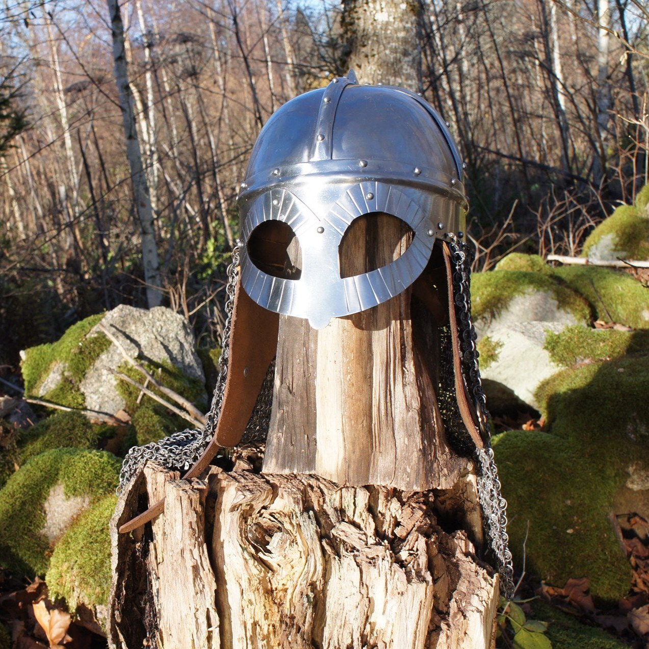 Hjälm Viking Gjermundbu med brynja