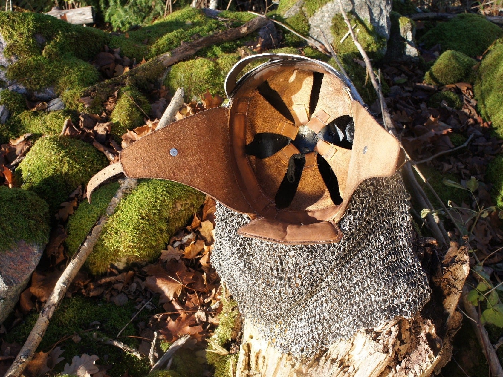 Hjälm Viking Gjermundbu med brynja