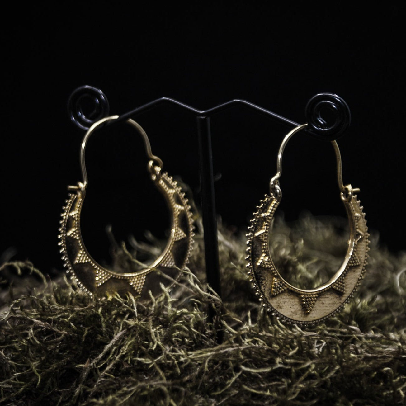 Örhängen månsymbol (stora)
