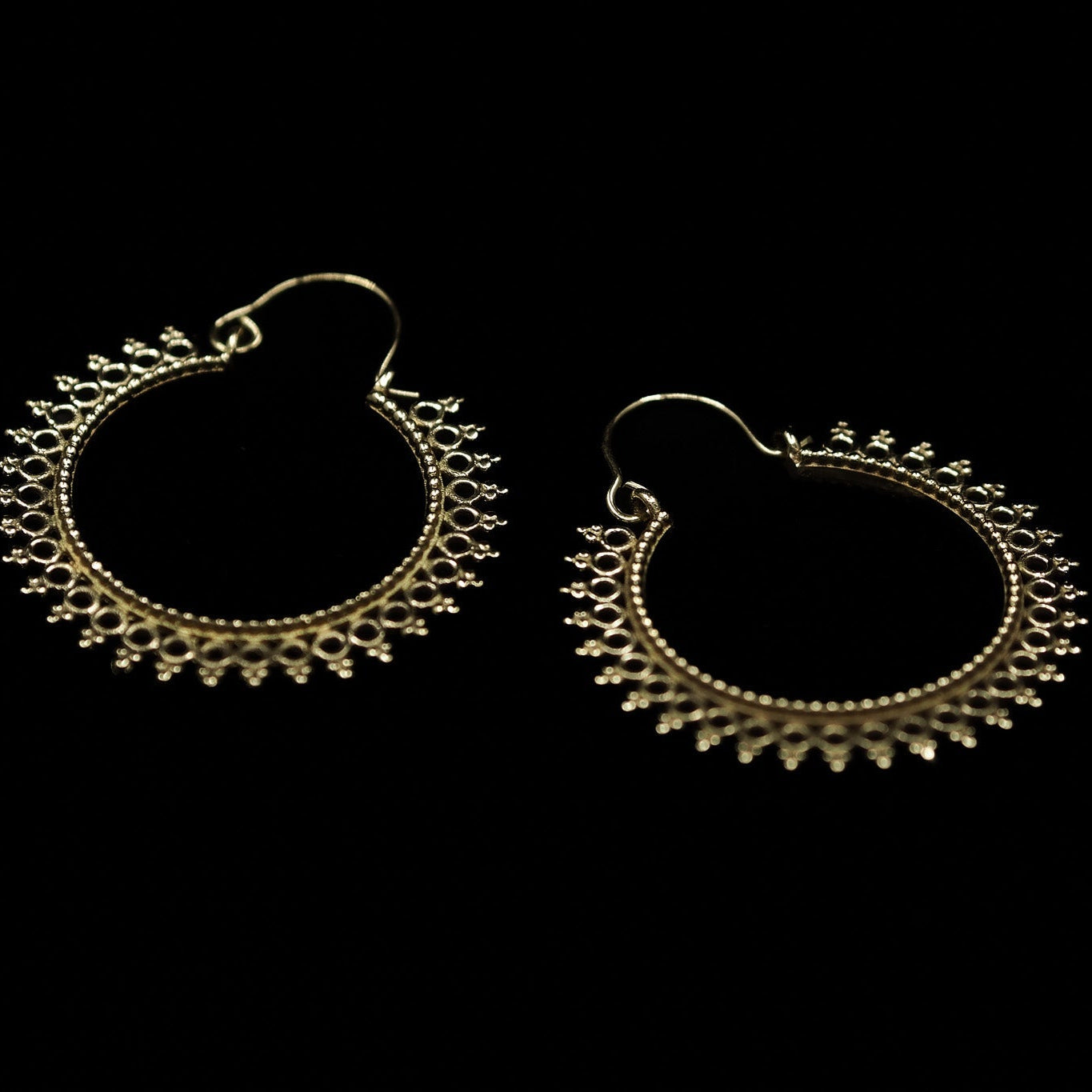 Earrings sun rings.