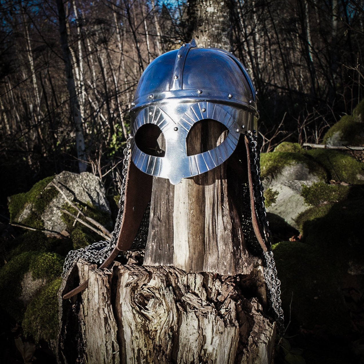 Hjälm Viking Gjermundbu med brynja
