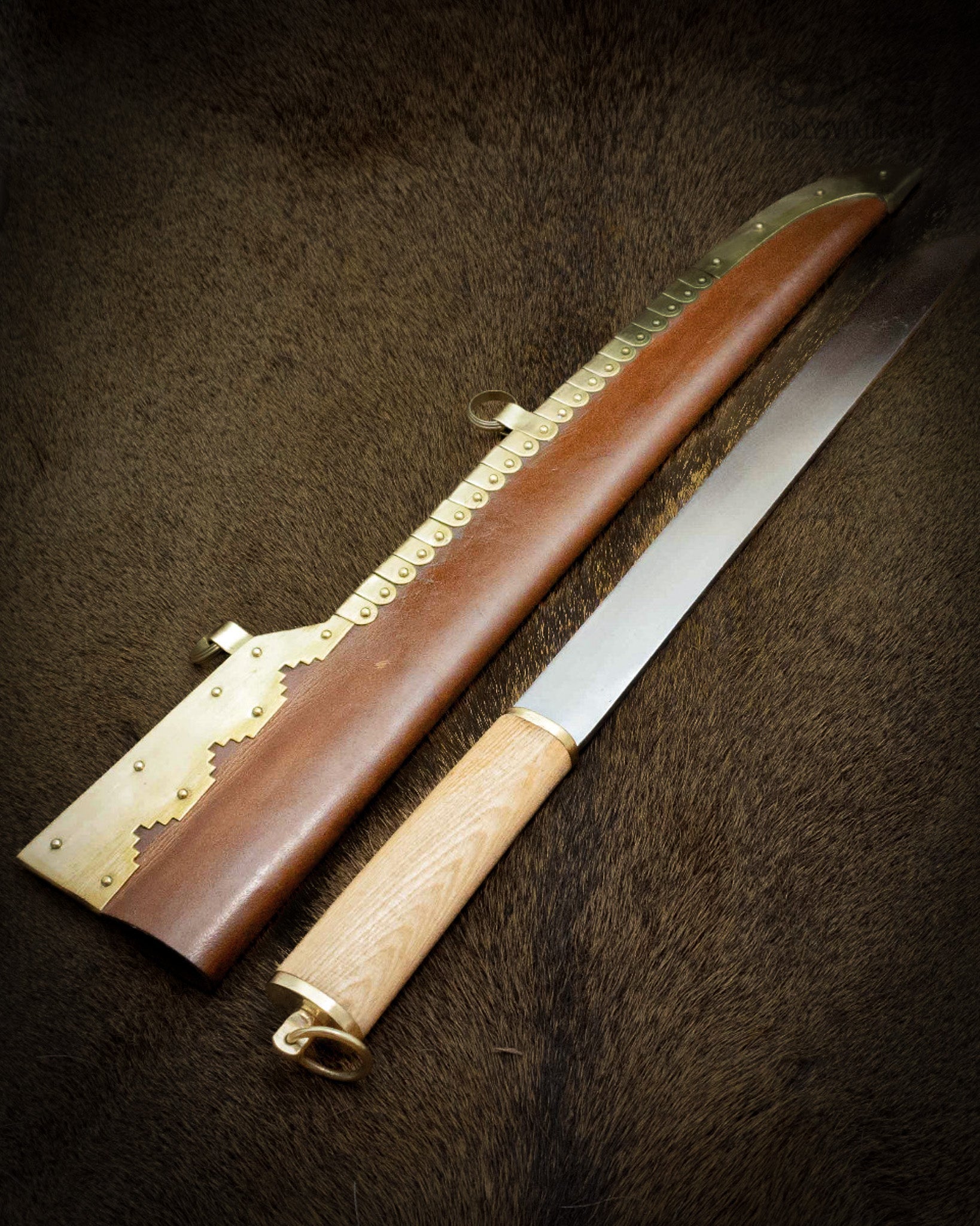 Vikinga sax med dekorerad skida, Gotland. Dekorativ