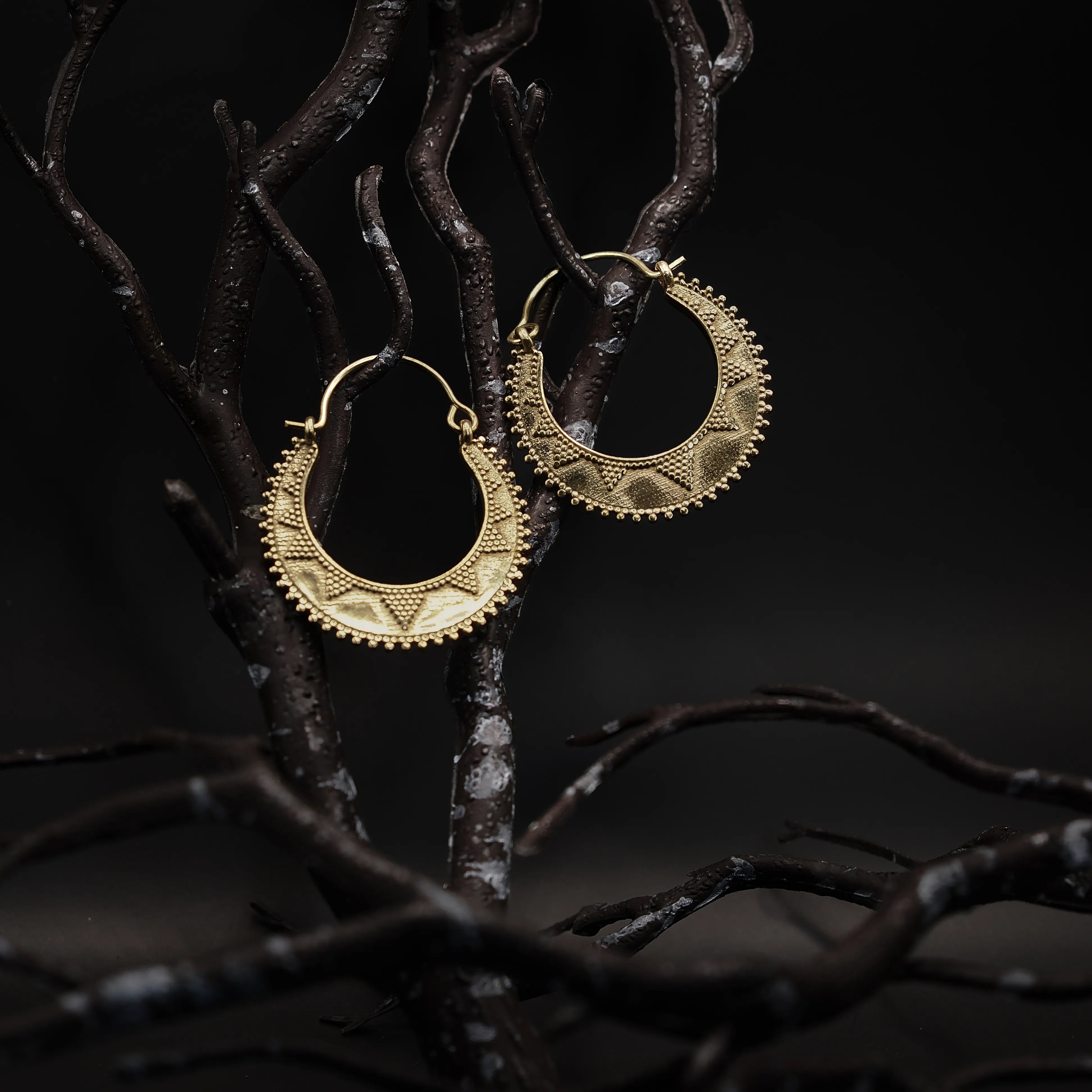 Örhängen månsymbol  (stora)