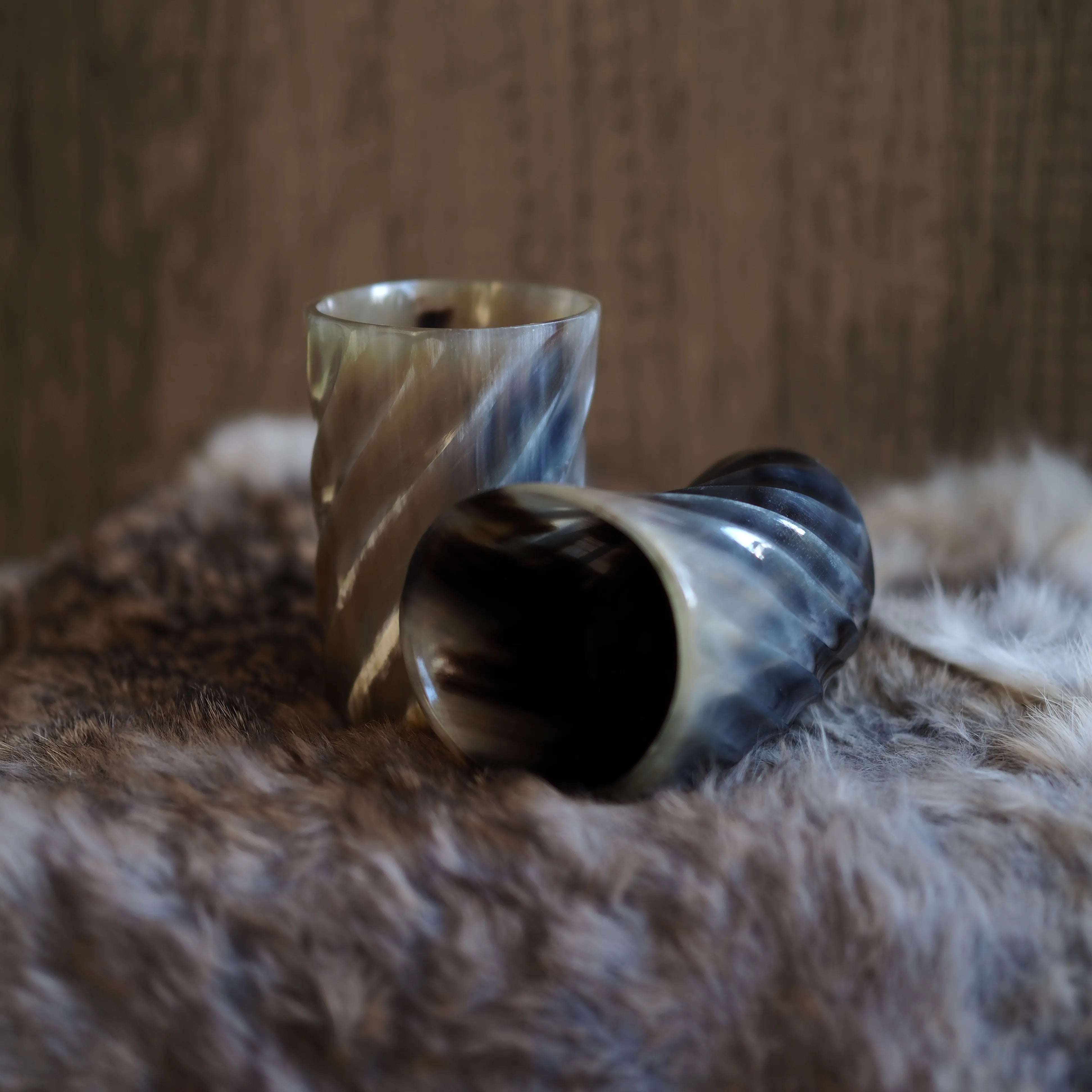 Whiskyglas med spiraldesign