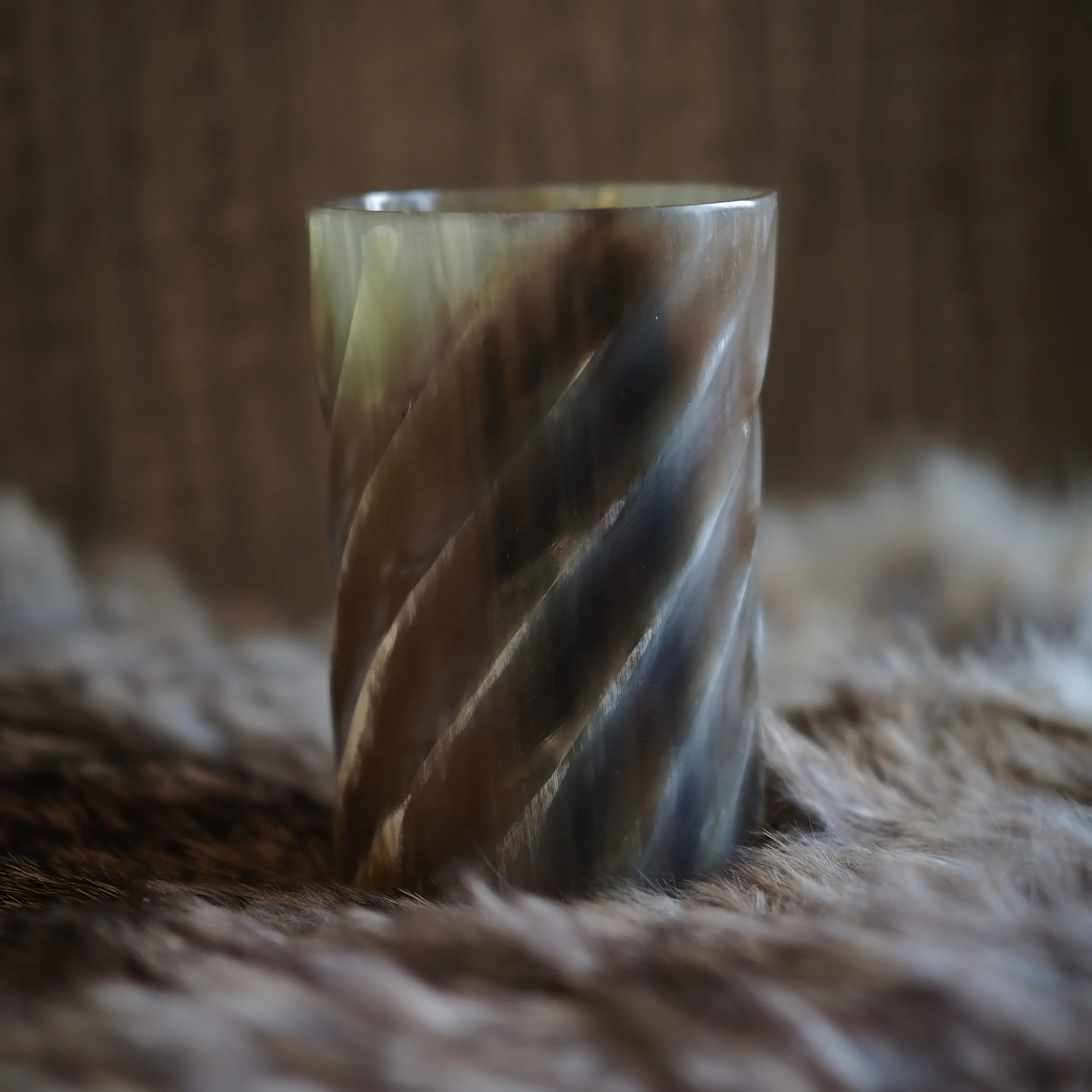 Whiskyglas med spiraldesign