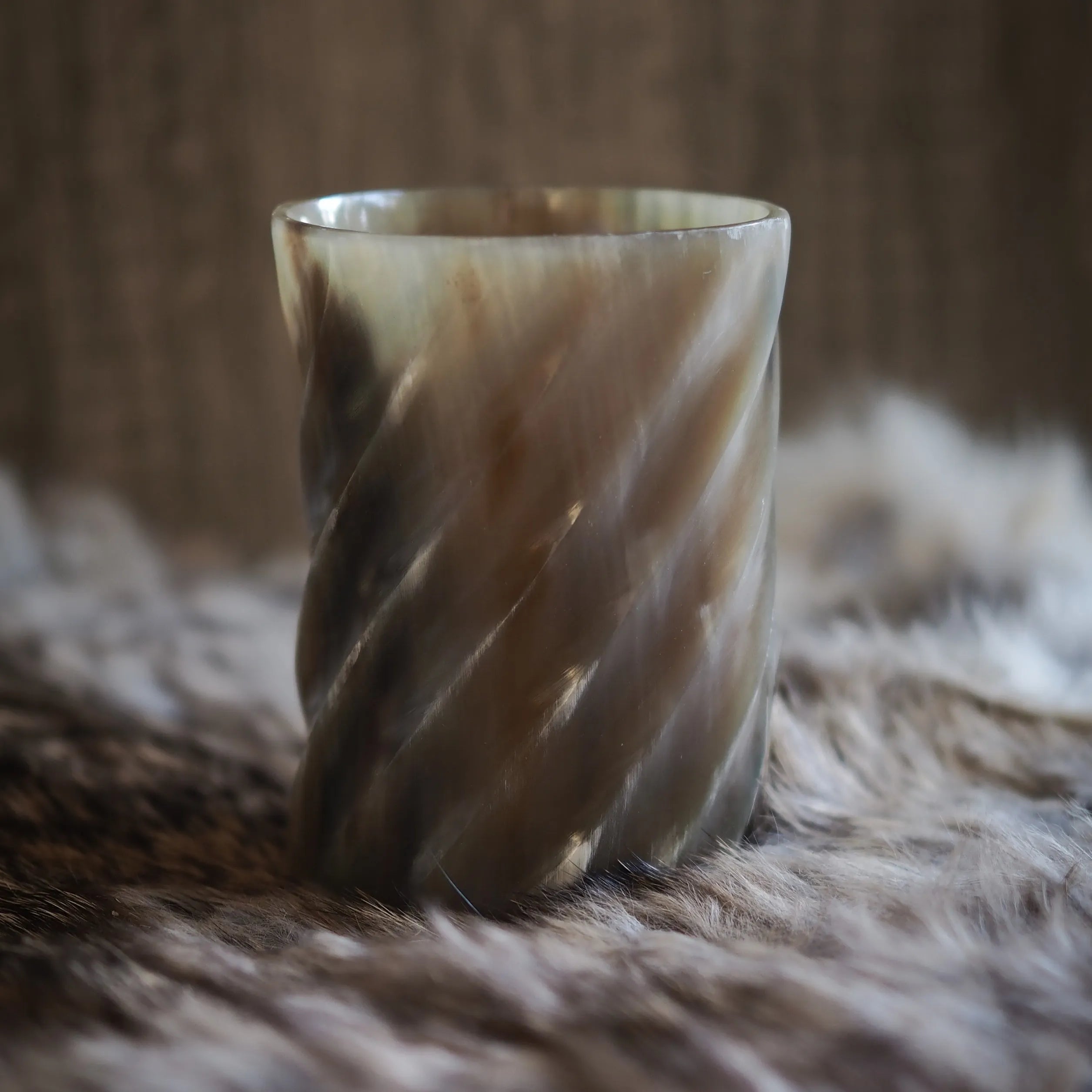 Whiskyglas med spiraldesign