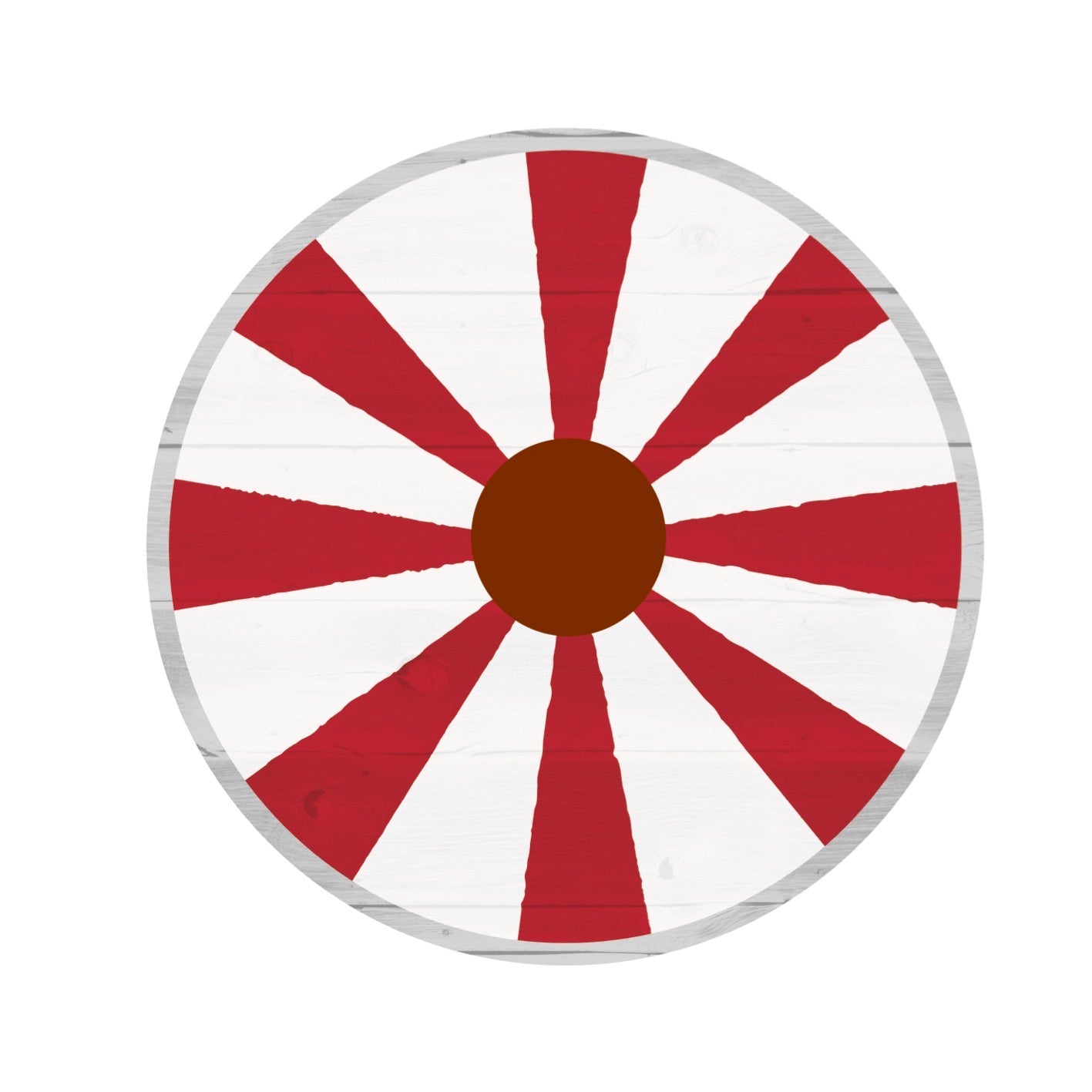 Shield red/white