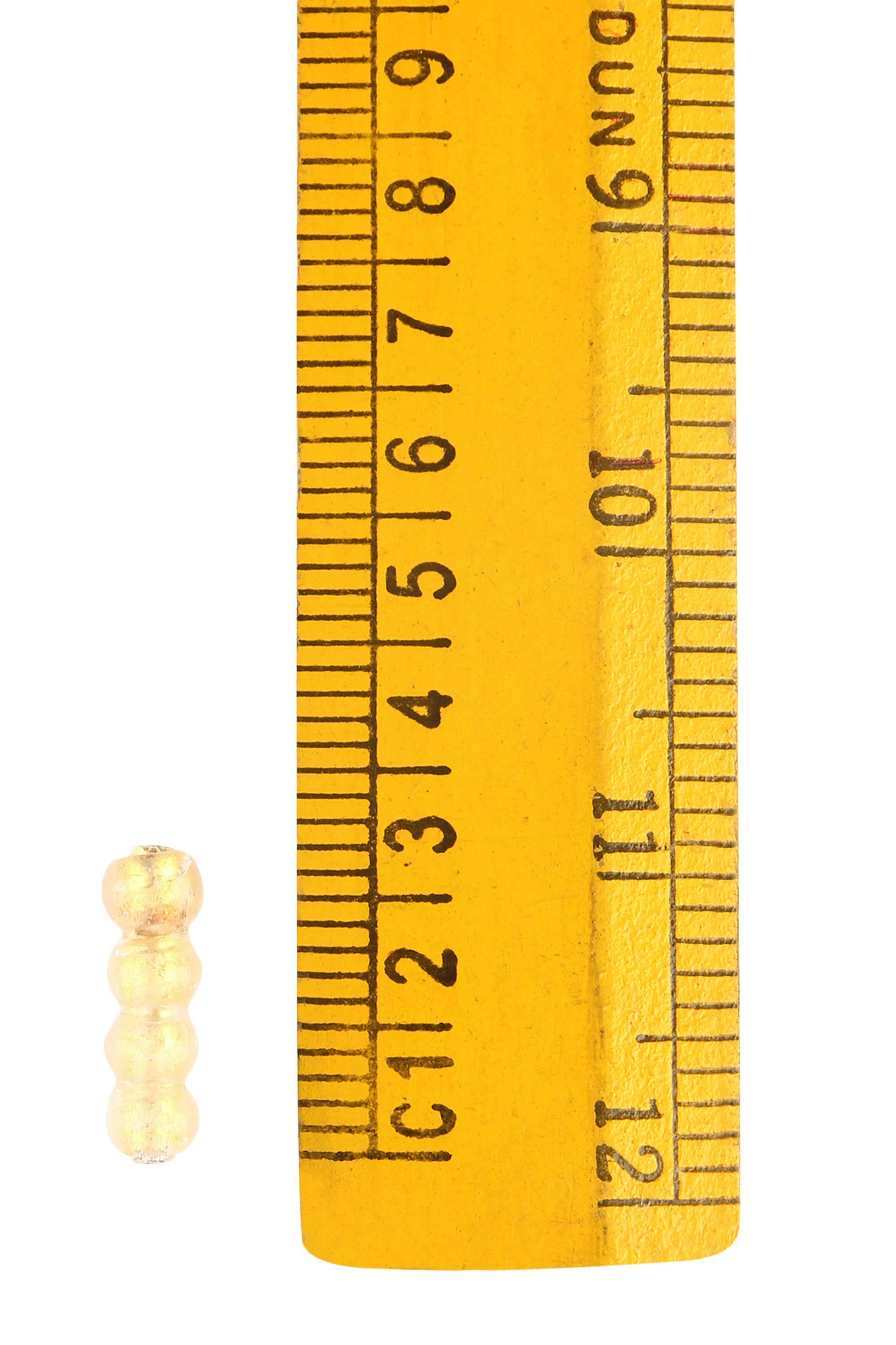 Glass bead with gold, 100 grams