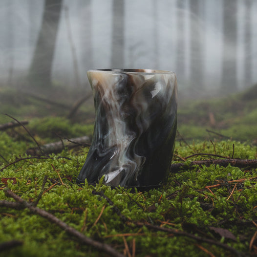 Whiskyglas med spiraldesign