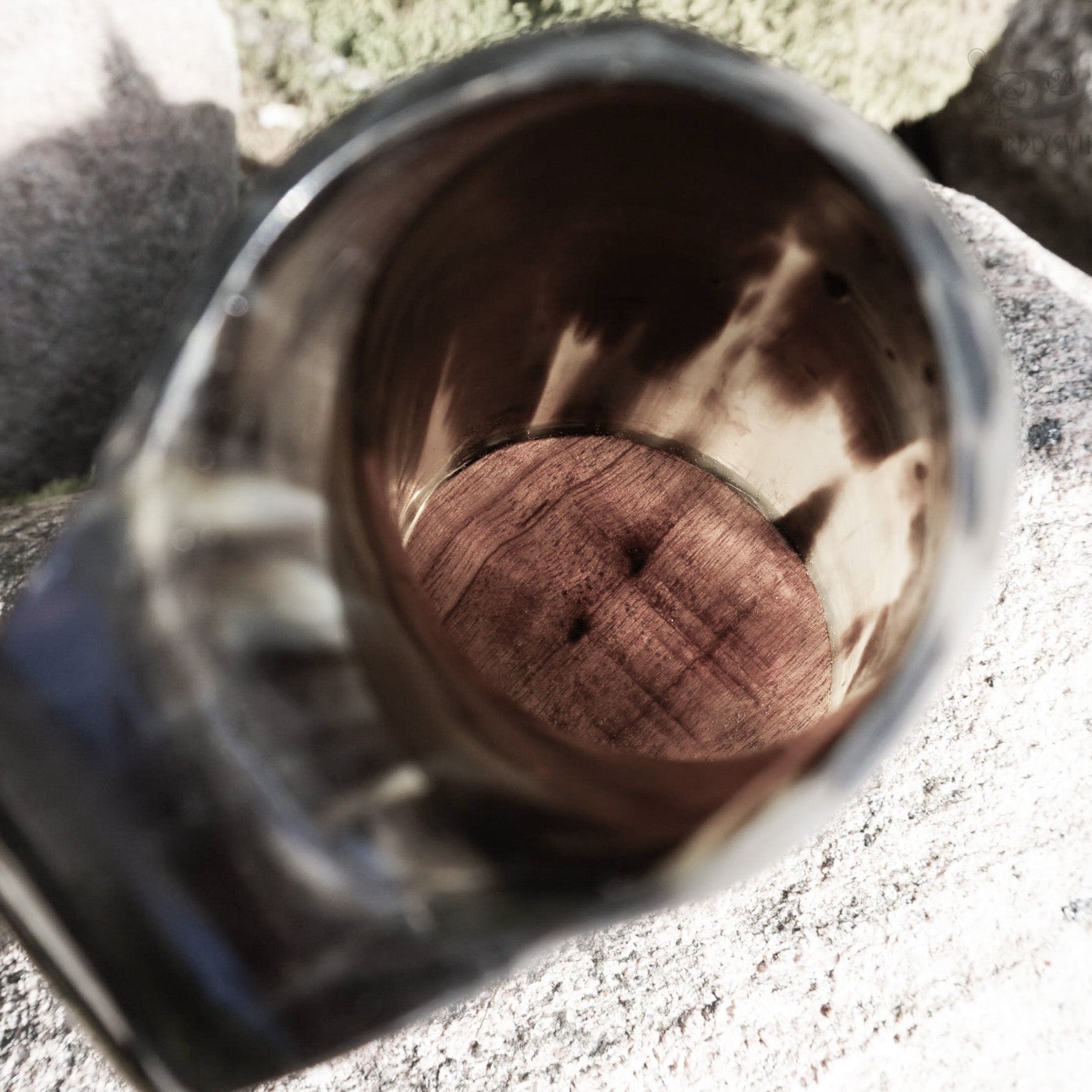 Stor kaffemugg i horn, 350 ml