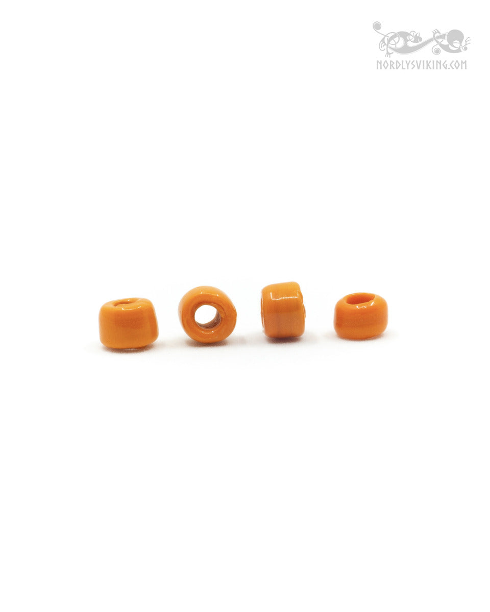 Orange glass bead