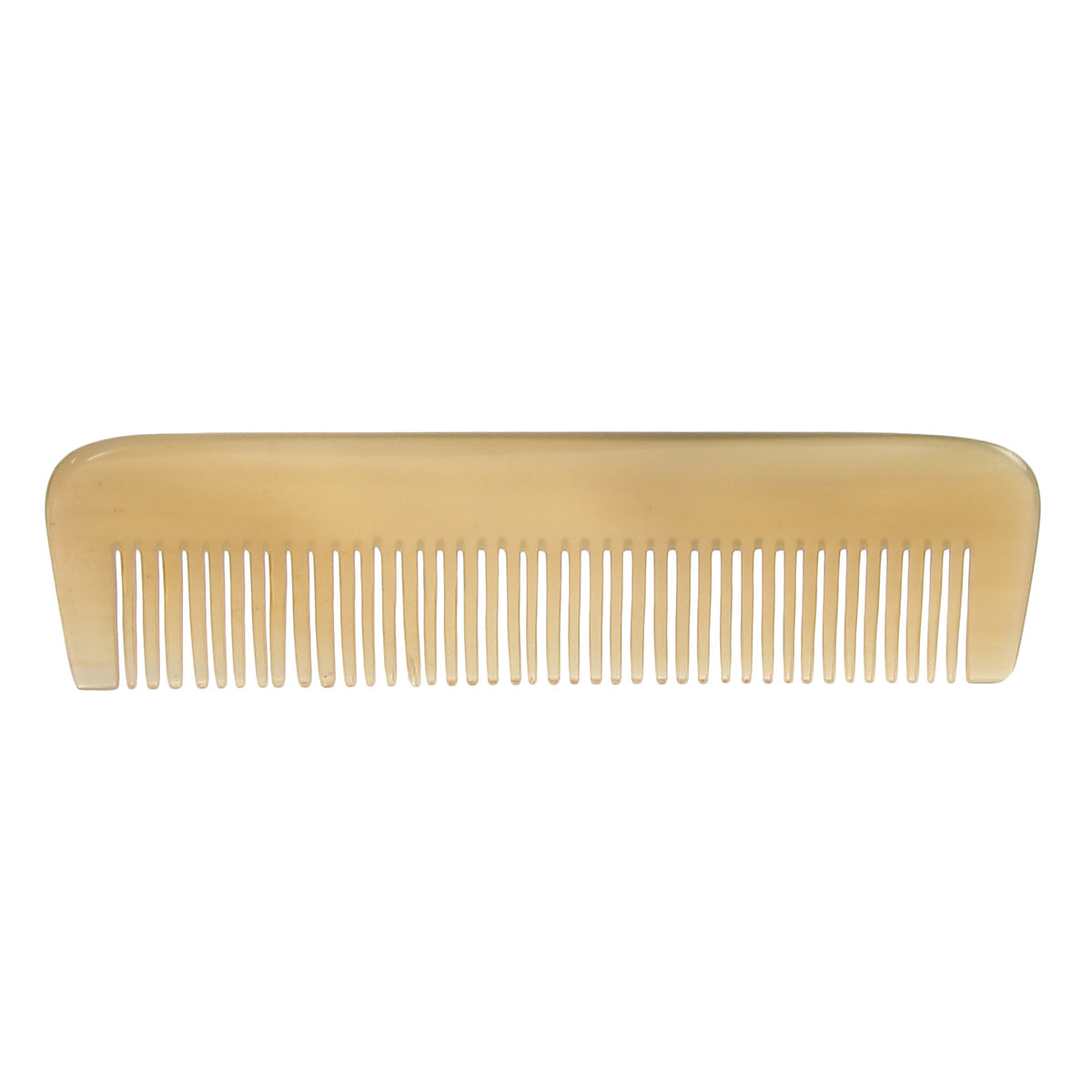 Beard comb in horn