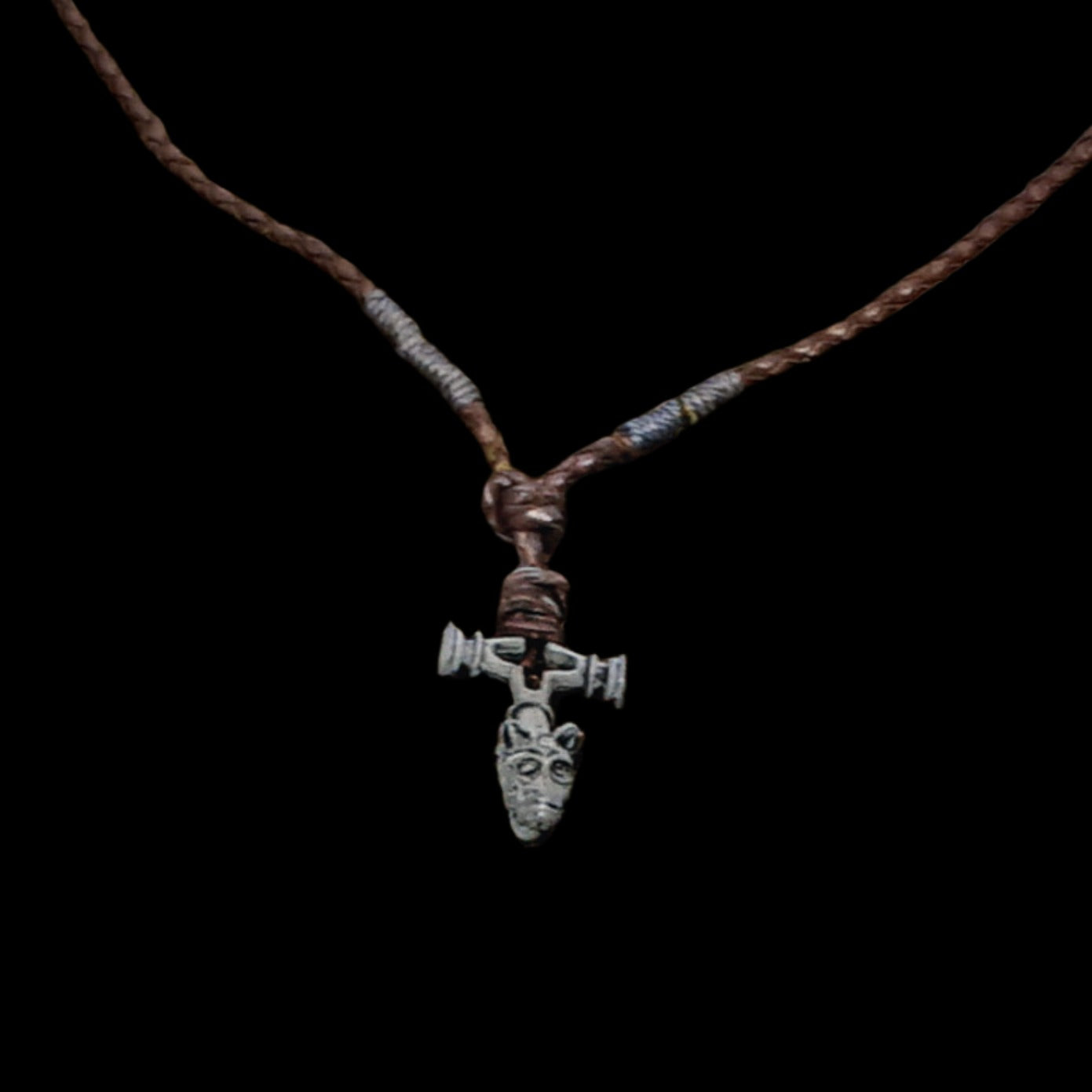 Necklace Wolf Cross Pewter